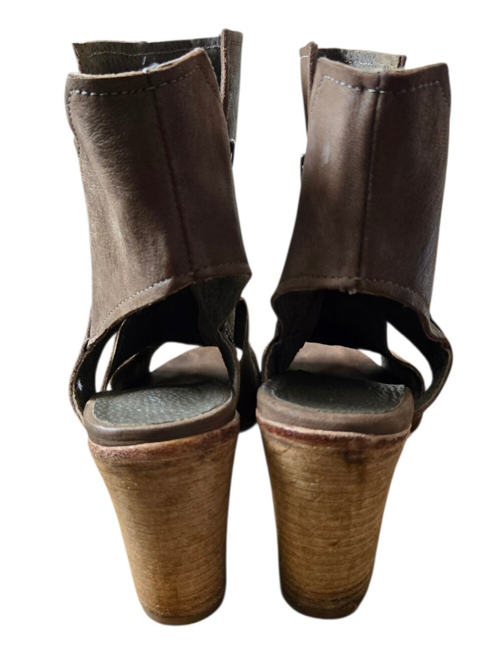 Free People Effie Leather Block Heel Sandals Size 39 (US 8.5–9) - Picture 6 of 10